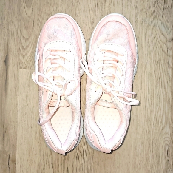NEW Peach Walking Shoes w decorative mesh size 9 - Picture 7 of 10